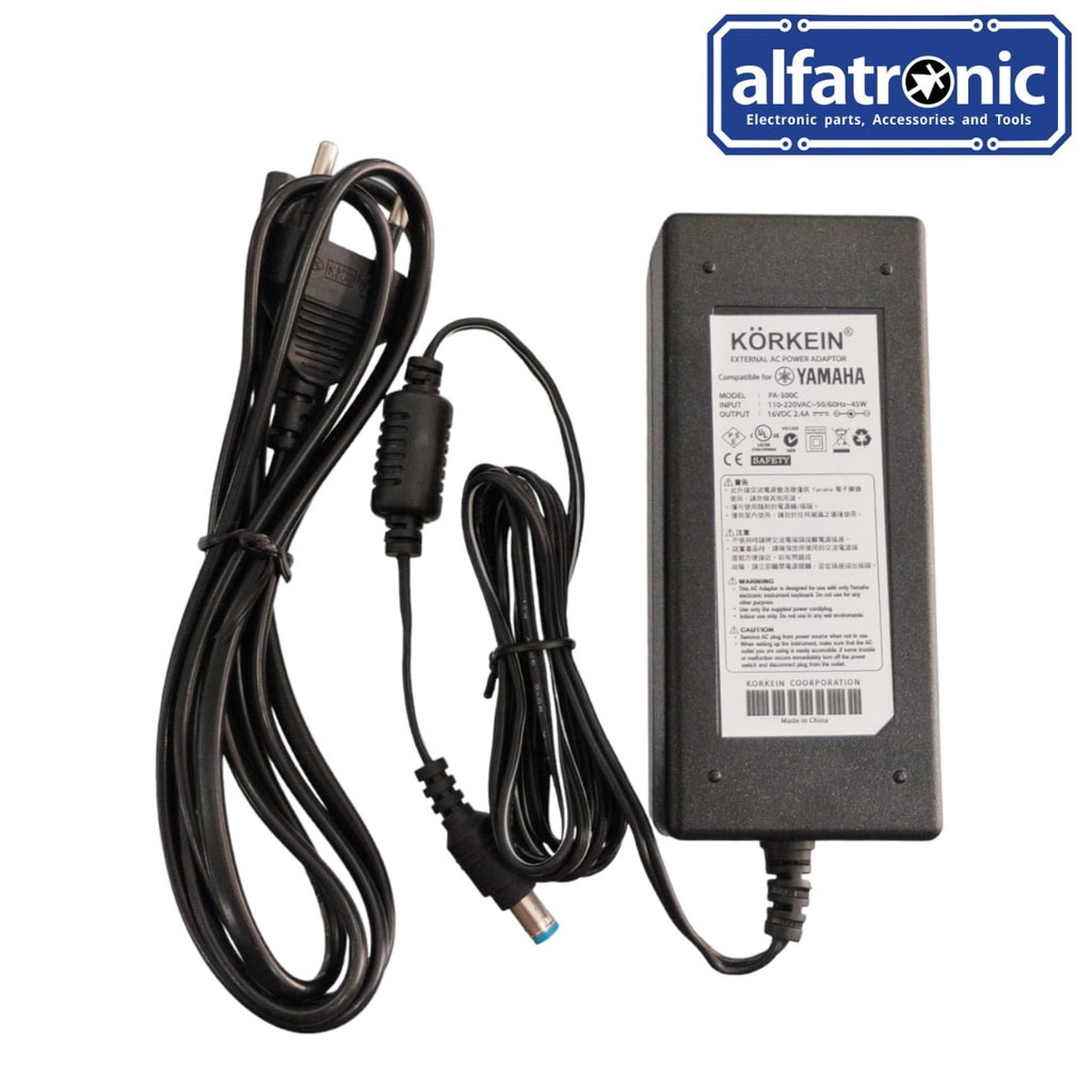 A/C ADAPTOR KEYBOARD 2,4 A 16 V FOR YAMAHA PSR S900