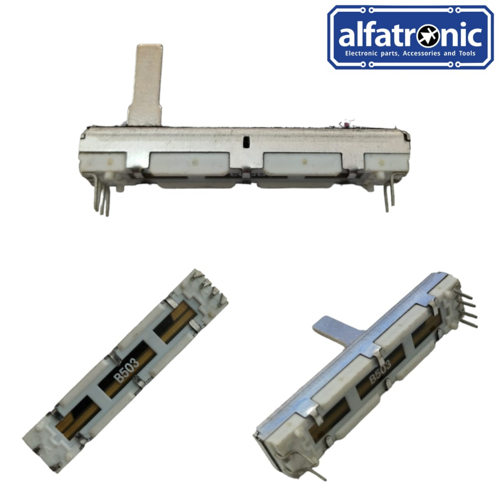 POTENSIO GESER PROFILE GH B50K 2X4 PIN PANJANG 4,5CM