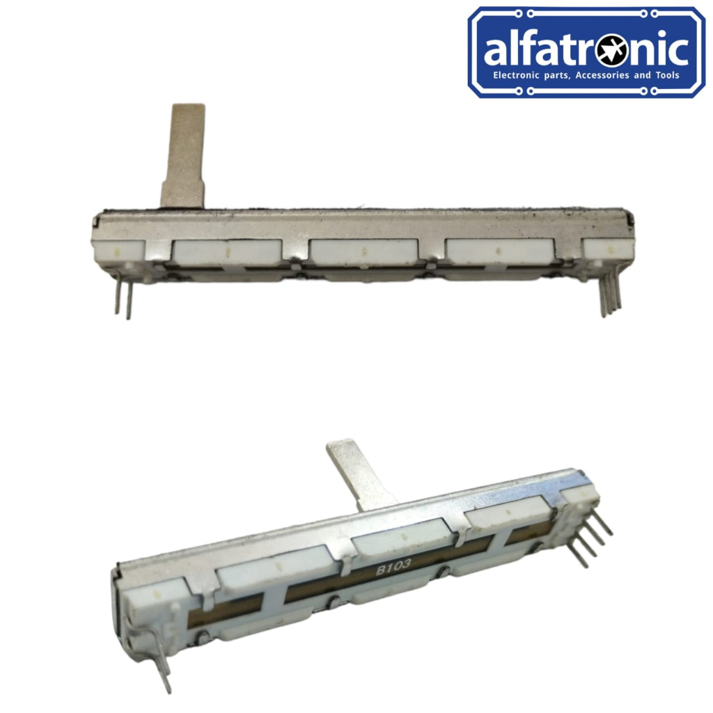 B10K GH POTENSIO GESER PROFILE 2X4 PIN PANJANG 6CM