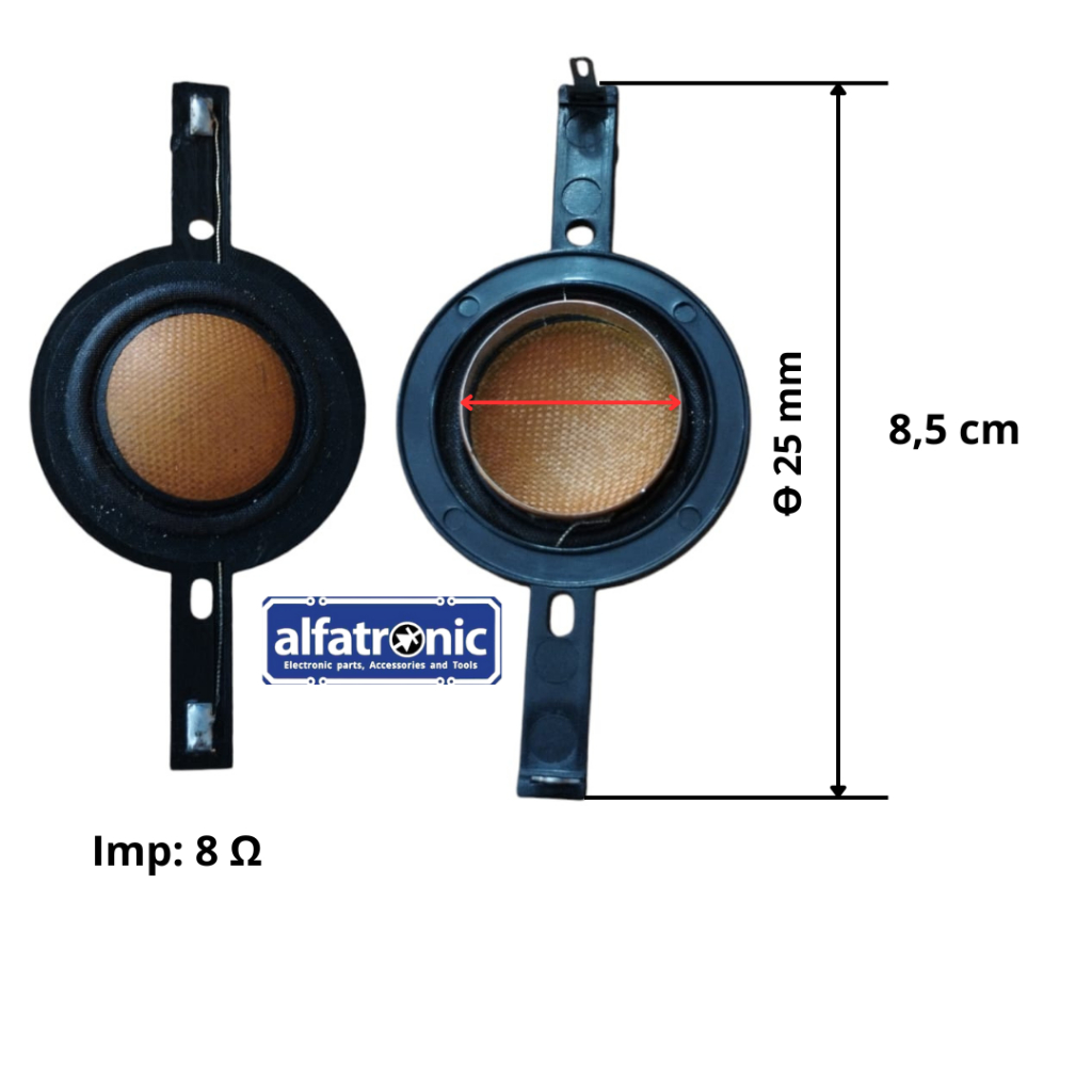 VOICE COIL TWETEER G3 26MM HARD WOVEN VIARIATIF PANJANG