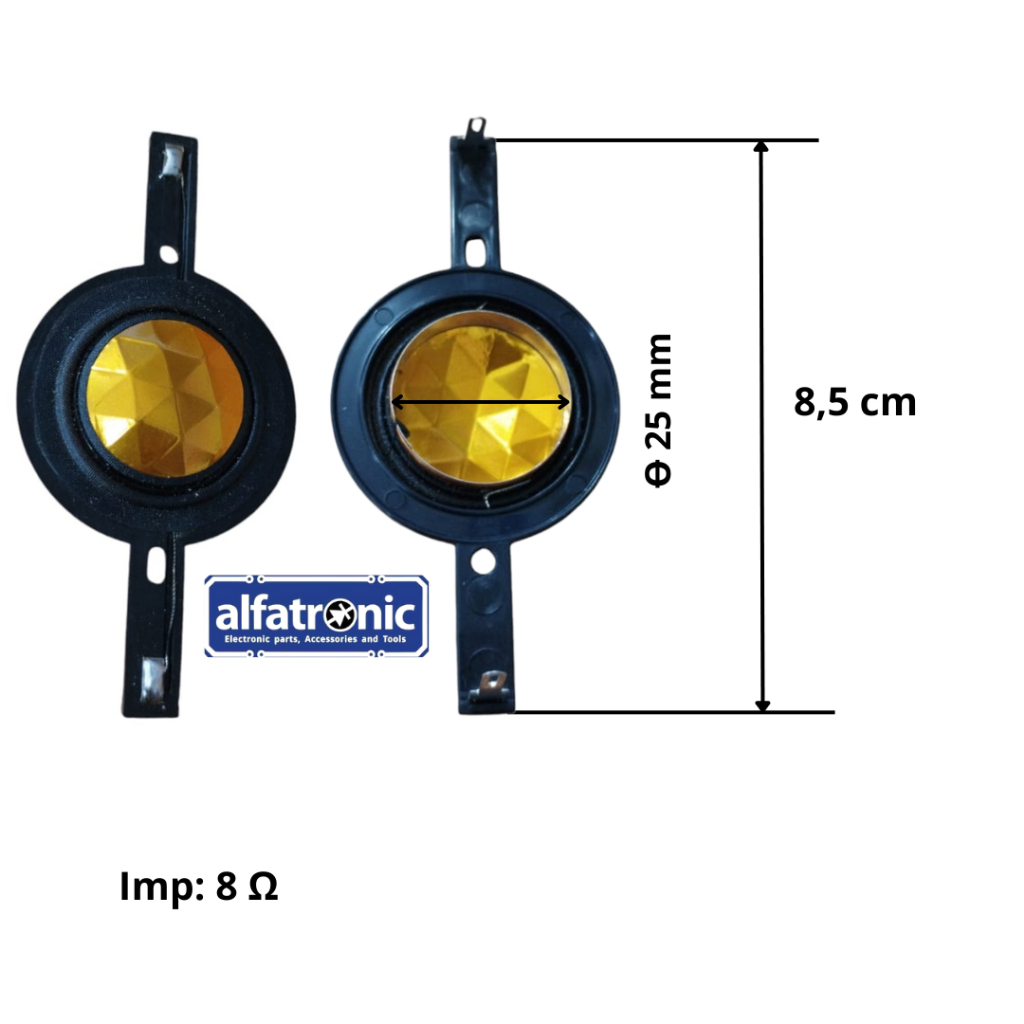 VOICE COIL TWETEER G3 26MM COARSE ALM VARIATIF GOLD BLACK