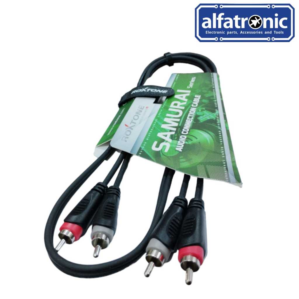 KABEL AUDIO CONNECTION RCA 2 PIN ROXTONE RACC130L1 1 MTR