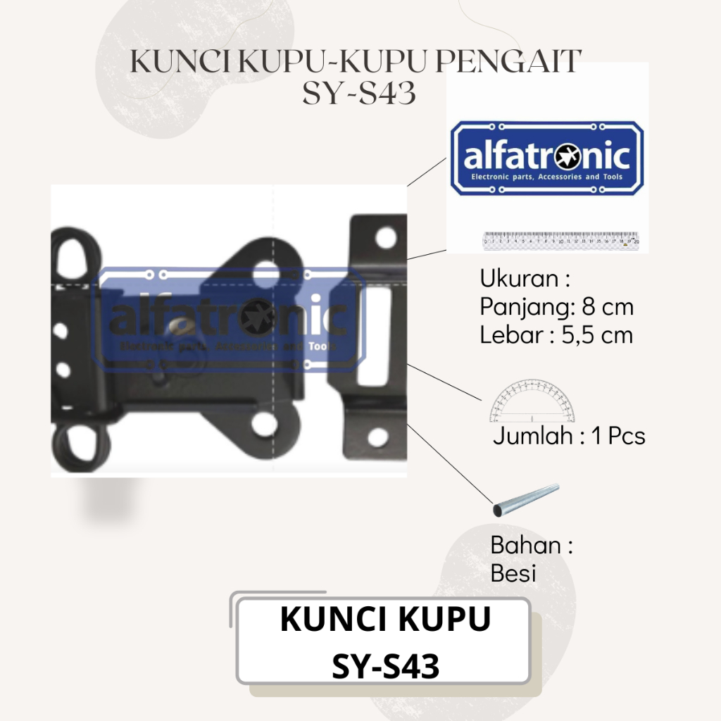 KUNCI KUPU-KUPU PENGAIT HARDCASE THANOS SY-S43 HITAM BESAR