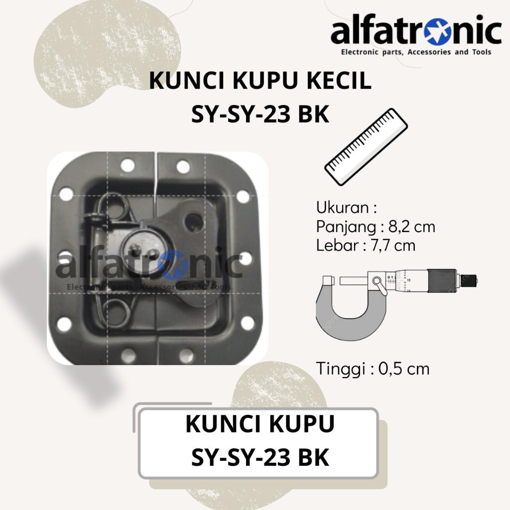 KUNCI HARDCASE KUPU-KUPU KECIL THANOS SY-S23 HITAM