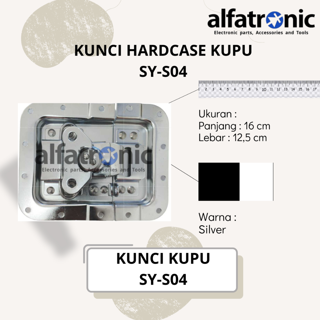 KUNCI HARDCASE KUPU-KUPU JUMBO THANOS SY-S04 SILVER/CROM
